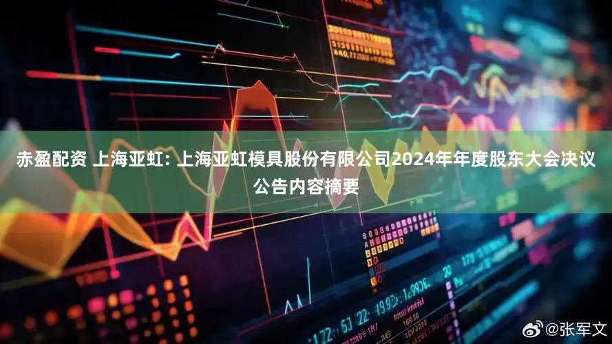 赤盈配资 上海亚虹: 上海亚虹模具股份有限公司2024年年度股东大会决议公告内容摘要