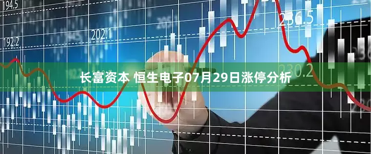 长富资本 恒生电子07月29日涨停分析